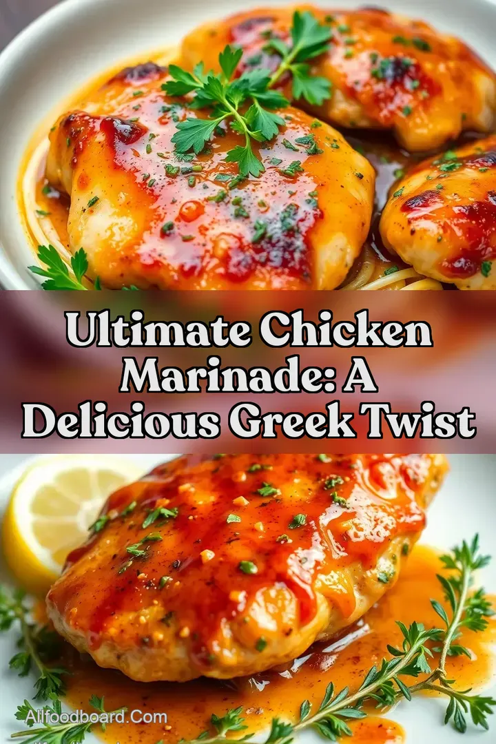 Ultimate Chicken Marinade: A Delicious Greek Twist : PIN FOR LATER Ultimate Chicken Marinade: A Delicious Greek Twist