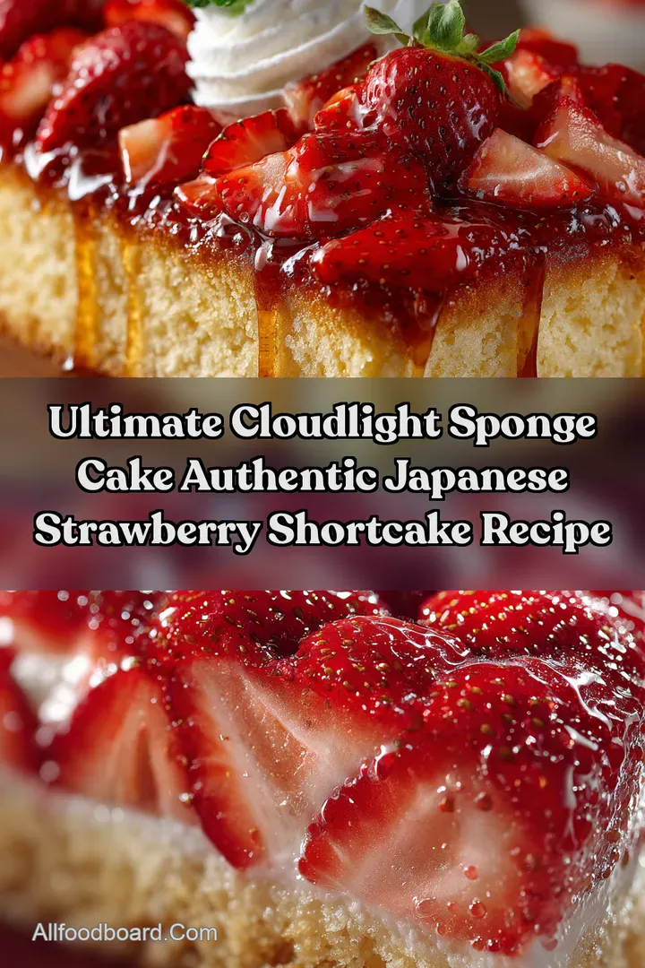 Ultimate CloudLight Sponge Cake Authentic Japanese Strawberry Shortcake Recipe