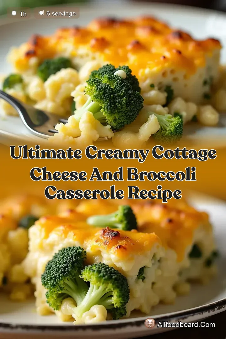 Ultimate Creamy Cottage Cheese and Broccoli Casserole Recipe