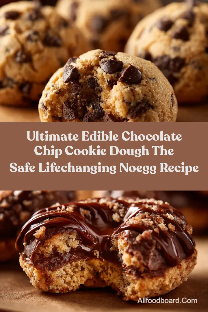 Ultimate Edible Chocolate Chip Cookie Dough The Safe LifeChanging NoEgg Recipe
