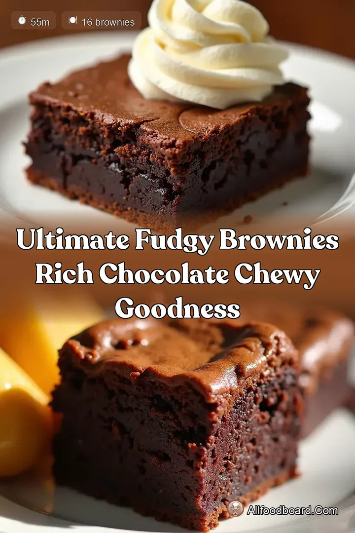 Ultimate Fudgy Brownies Rich Chocolate Chewy Goodness