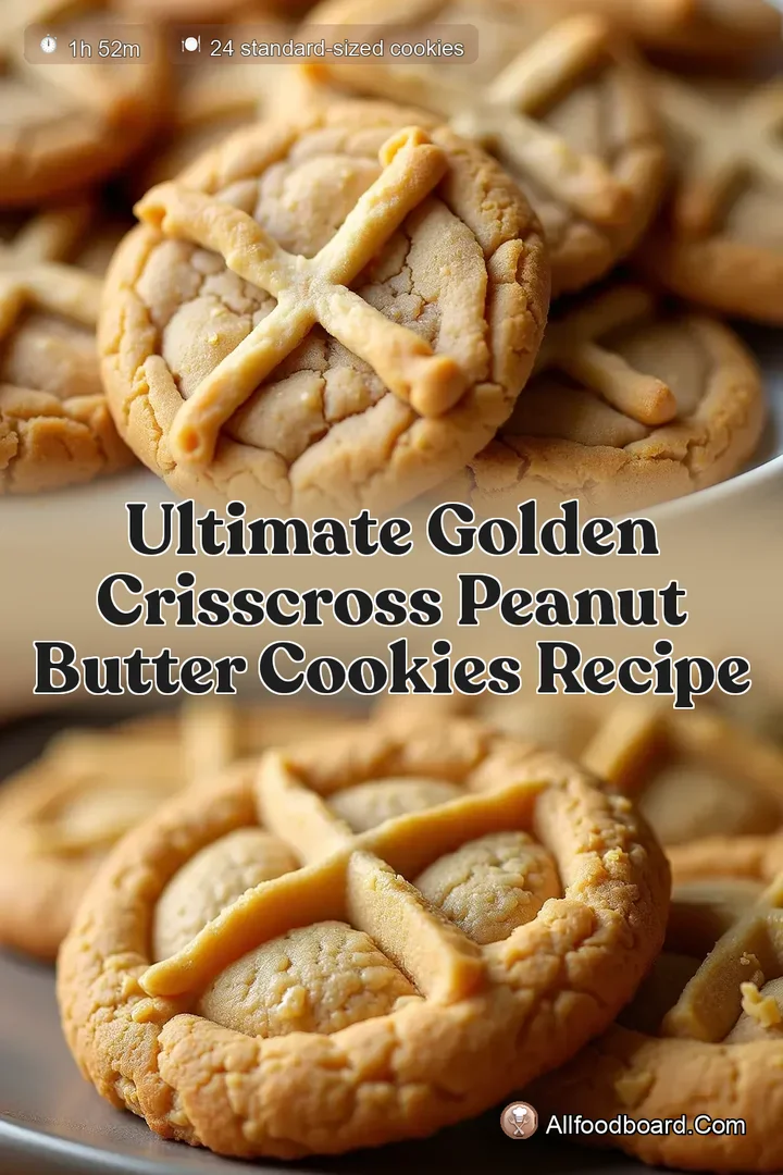Ultimate Golden CrissCross Peanut Butter Cookies Recipe