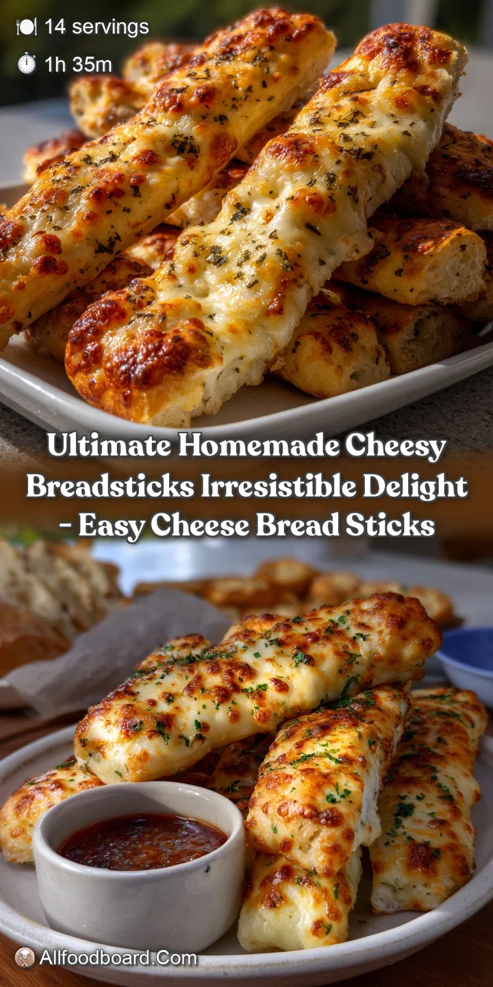 Ultimate Homemade Cheesy Breadsticks Irresistible Delight - Easy Cheese Bread Sticks