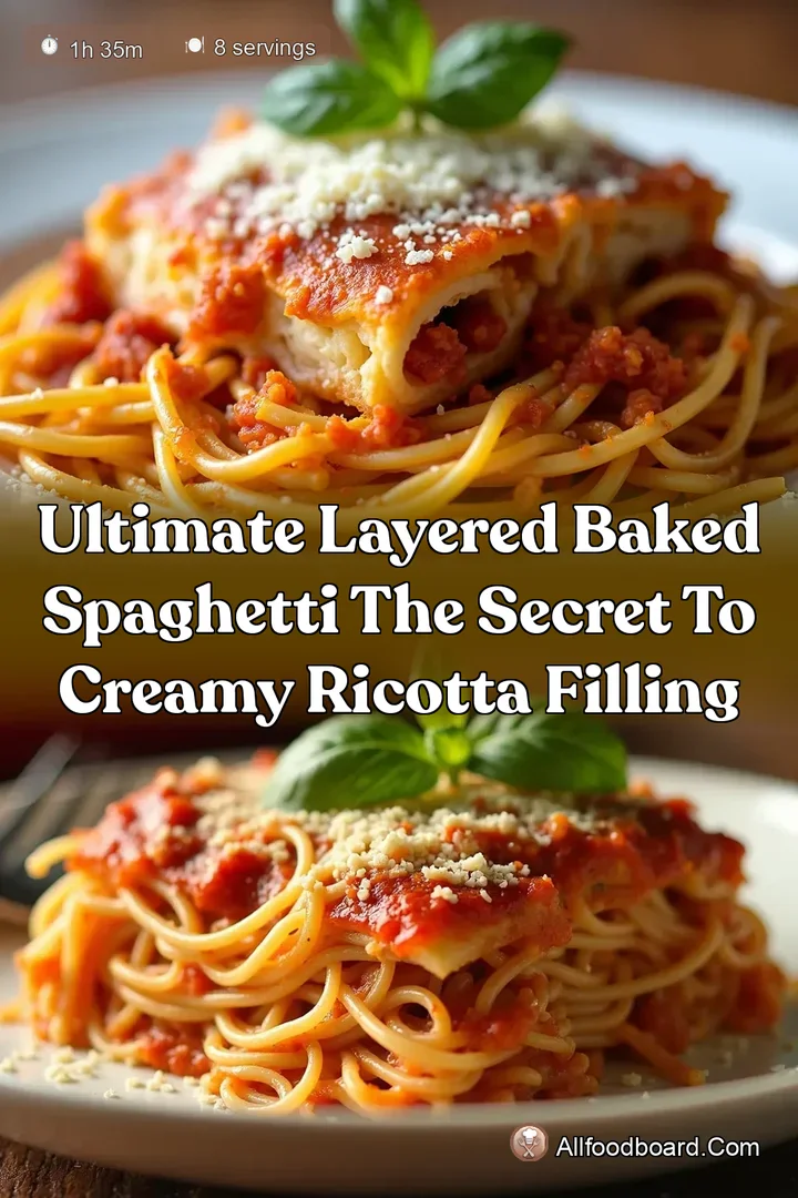 Ultimate Layered Baked Spaghetti The Secret to Creamy Ricotta Filling