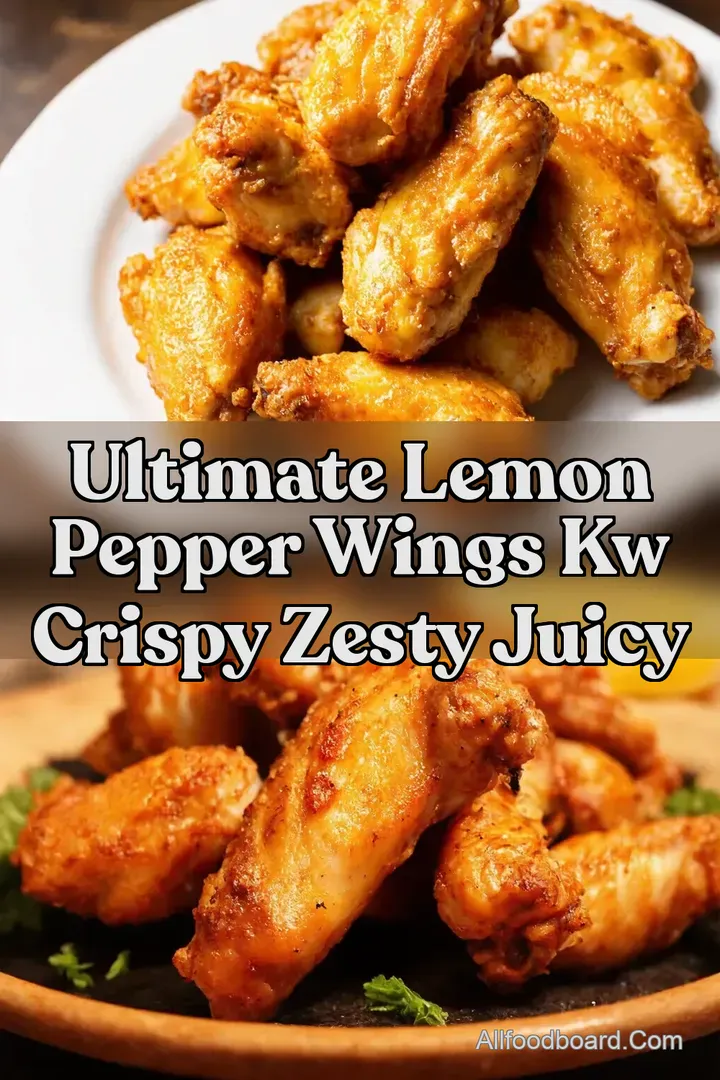 Ultimate Lemon Pepper Wings kw Crispy Zesty Juicy