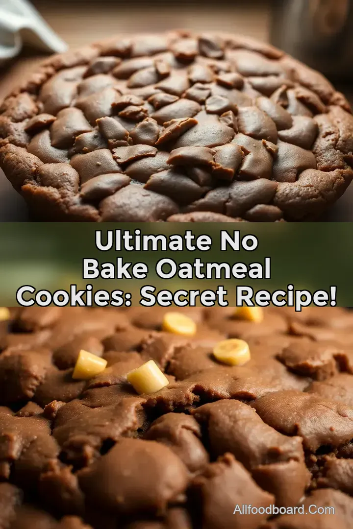 Ultimate No Bake Oatmeal Cookies: Secret Recipe!