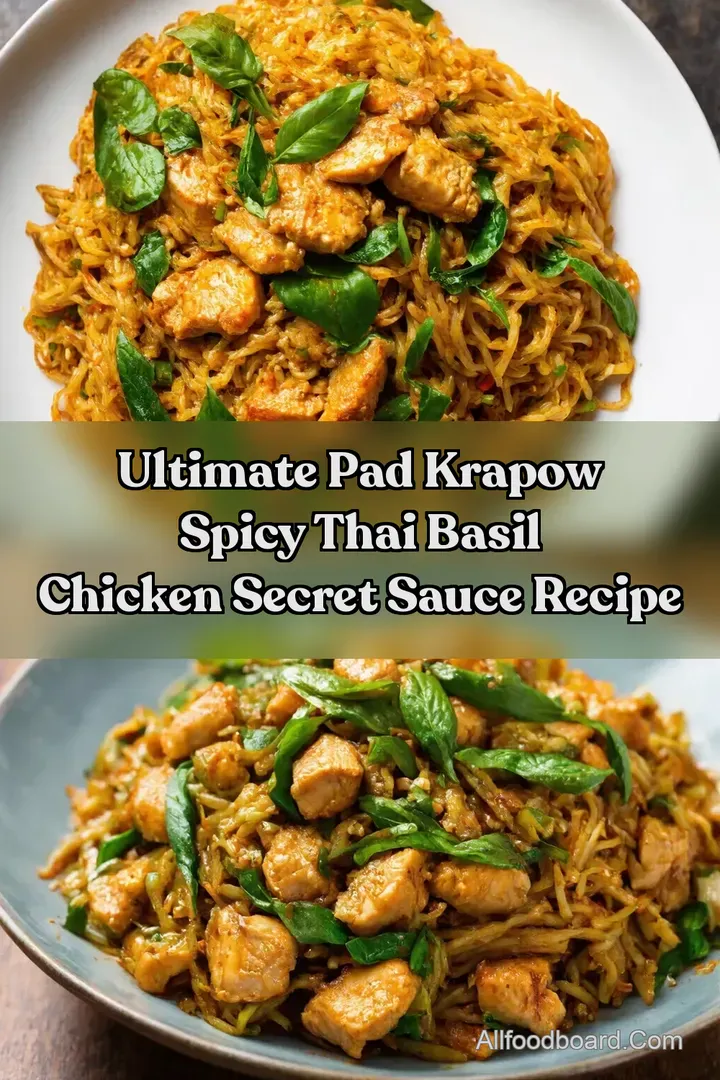 Ultimate Pad Krapow Spicy Thai Basil Chicken Secret Sauce Recipe : PIN FOR LATER Ultimate Pad Krapow Spicy Thai Basil Chicken Secret Sauce Recipe