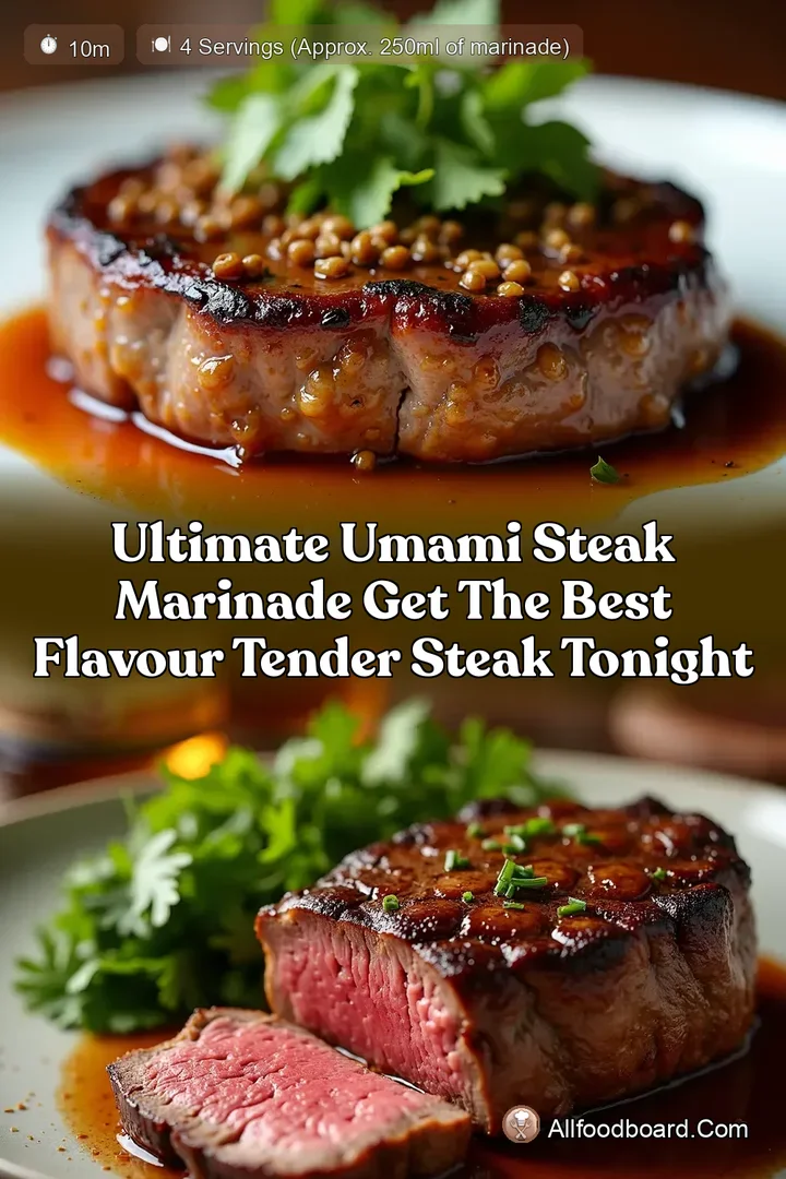 Ultimate Umami Steak Marinade Get the Best Flavour Tender Steak Tonight : PIN FOR LATER Ultimate Umami Steak Marinade Get the Best Flavour Tender Steak Tonight