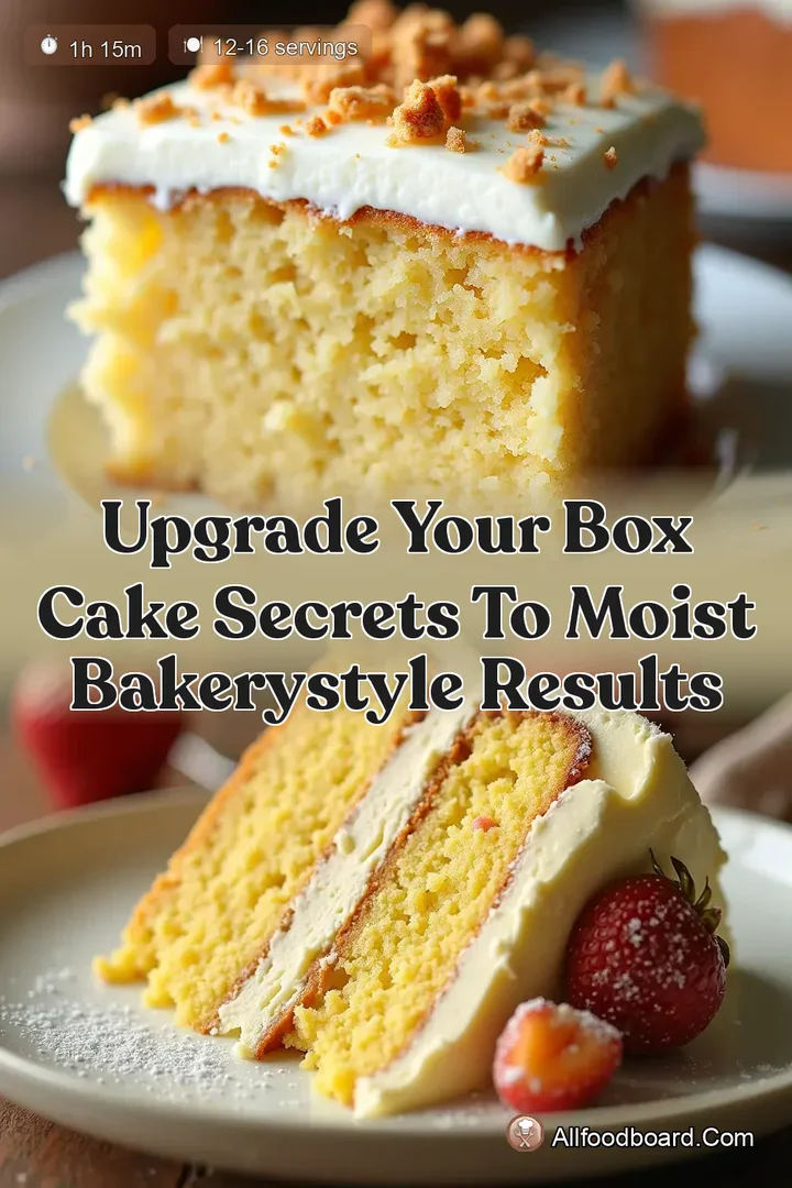 Upgrade Your Box Cake Secrets to Moist BakeryStyle Results