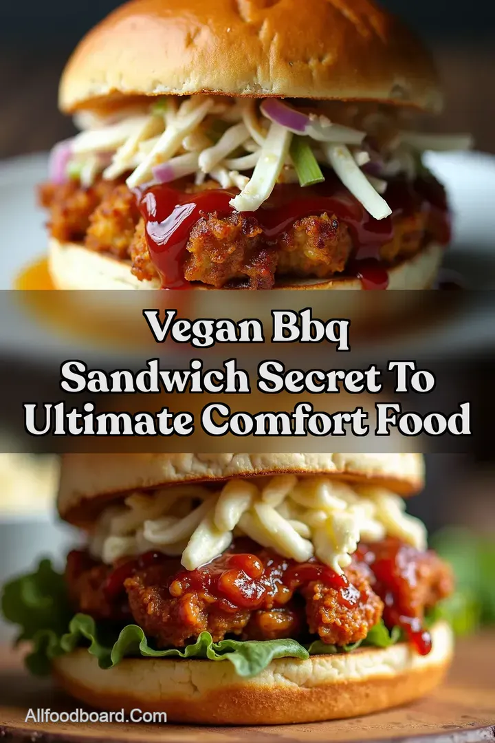 Vegan BBQ Sandwich Secret to Ultimate Comfort Food