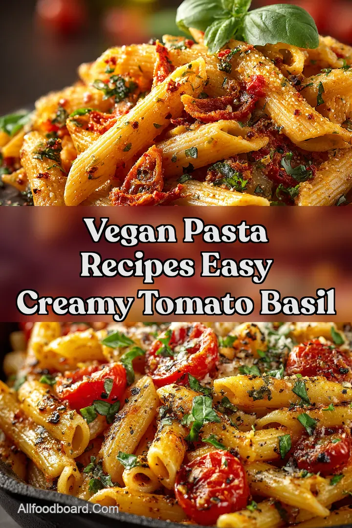 Vegan Pasta Recipes Easy Creamy Tomato Basil