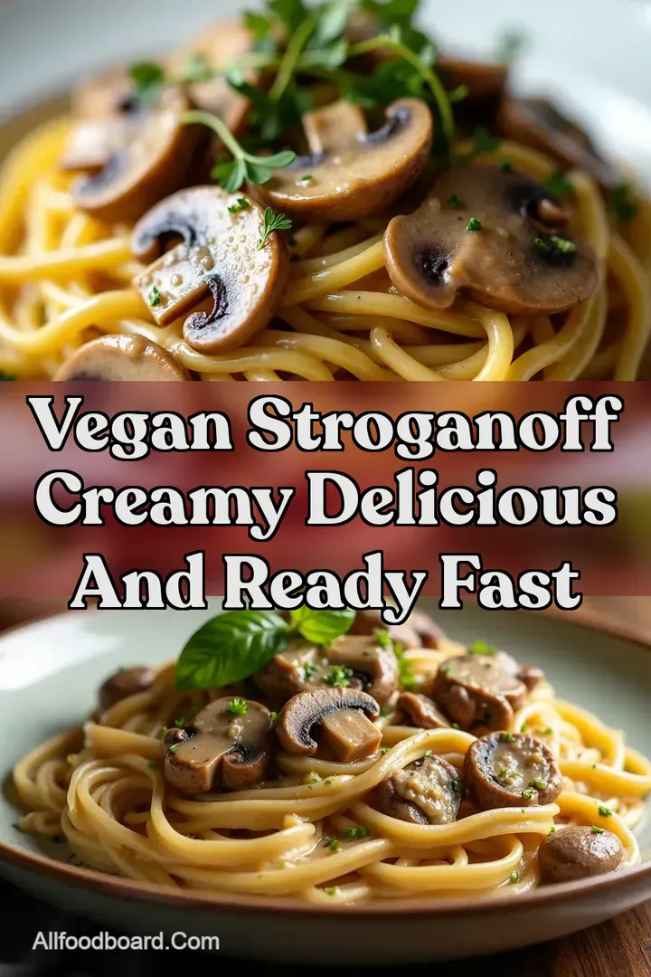 Vegan Stroganoff Creamy Delicious and Ready Fast