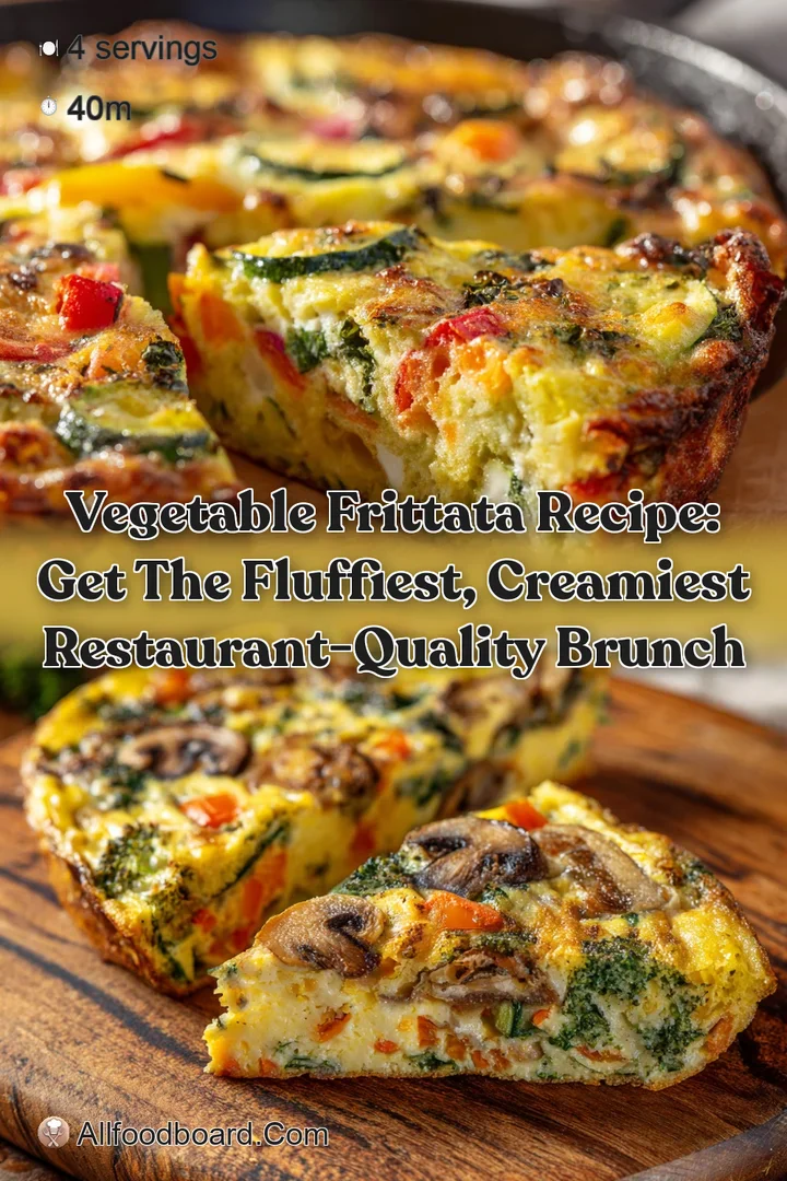 Vegetable Frittata Recipe: Get the Fluffiest Creamiest Restaurant-Quality Brunch