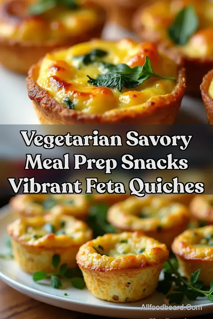 Vegetarian Savory Meal Prep Snacks Vibrant Feta Quiches