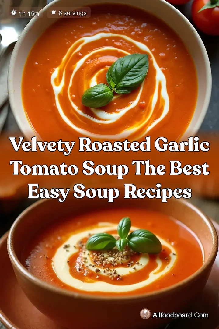 Velvety Roasted Garlic Tomato Soup The Best Easy Soup Recipes
