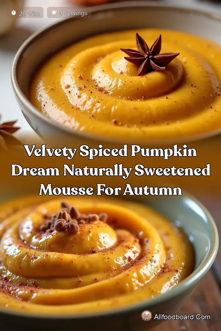 Velvety Spiced Pumpkin Dream Naturally Sweetened Mousse for Autumn : PIN FOR LATER Velvety Spiced Pumpkin Dream Naturally Sweetened Mousse for Autumn