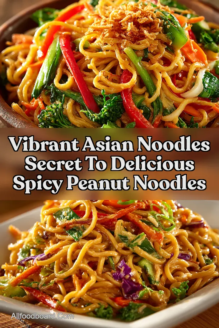 Vibrant Asian Noodles Secret to Delicious Spicy Peanut Noodles
