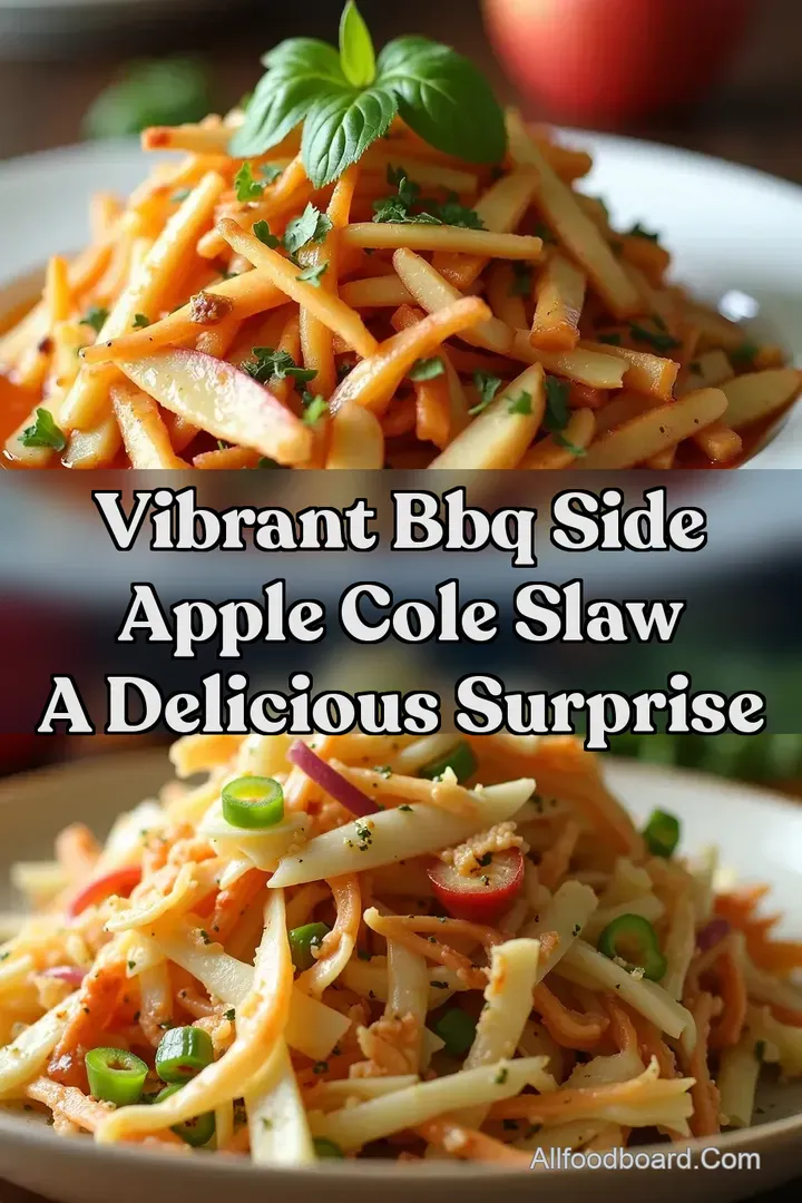 Vibrant BBQ Side Apple Cole Slaw A Delicious Surprise