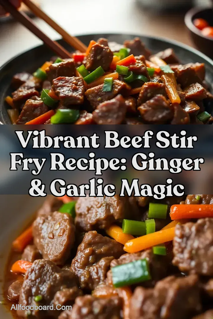 Vibrant Beef Stir Fry Recipe: Ginger &amp Garlic Magic