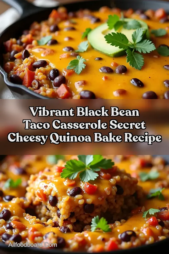 Vibrant Black Bean Taco Casserole Secret Cheesy Quinoa Bake Recipe