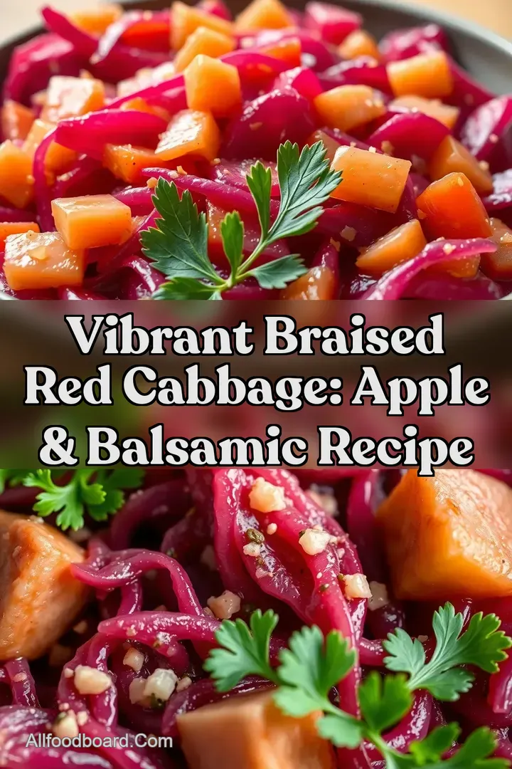 Vibrant Braised Red Cabbage: Apple & Balsamic Recipe : PIN FOR LATER Vibrant Braised Red Cabbage: Apple & Balsamic Recipe