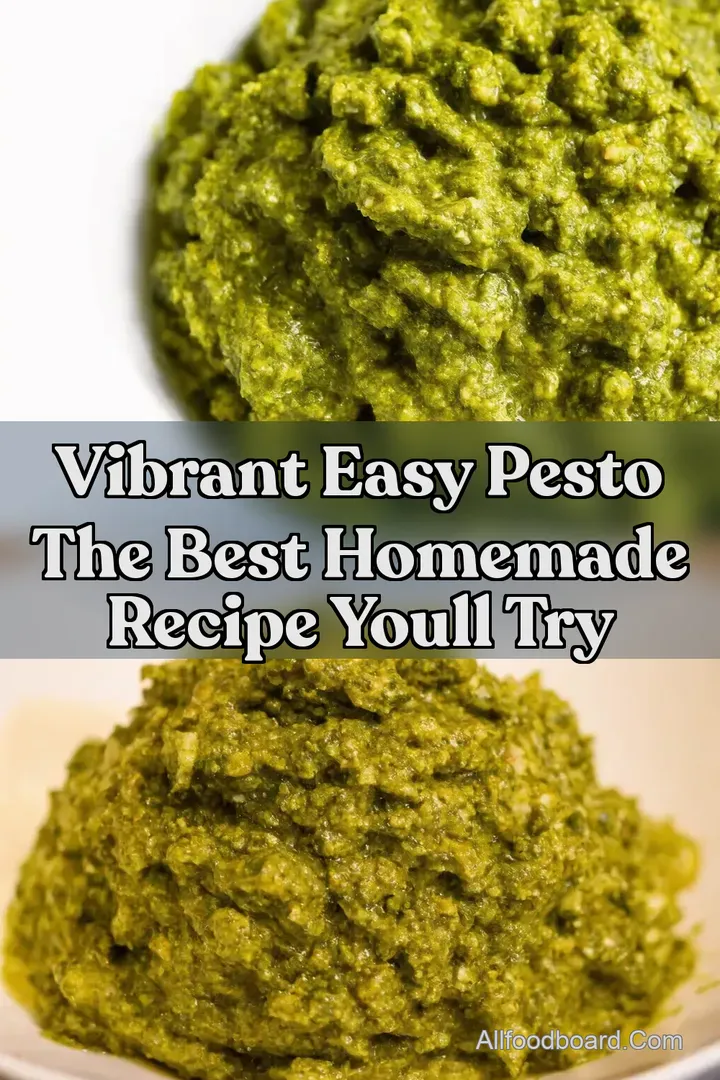 Vibrant Easy Pesto The Best Homemade Recipe Youll Try