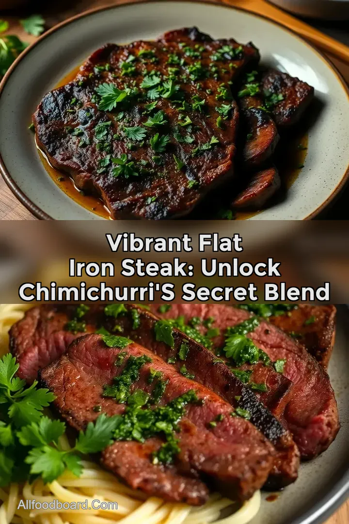 Vibrant Flat Iron Steak: Unlock Chimichurri' s Secret Blend : PIN FOR LATER Vibrant Flat Iron Steak: Unlock Chimichurri' s Secret Blend