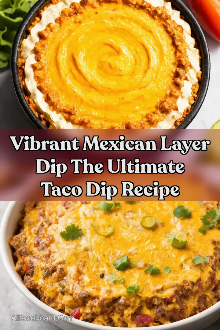 Vibrant Mexican Layer Dip The Ultimate Taco Dip Recipe