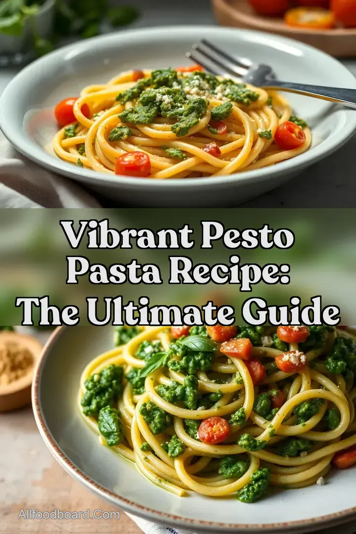 Vibrant Pesto Pasta Recipe: The Ultimate Guide : PIN FOR LATER Vibrant Pesto Pasta Recipe: The Ultimate Guide