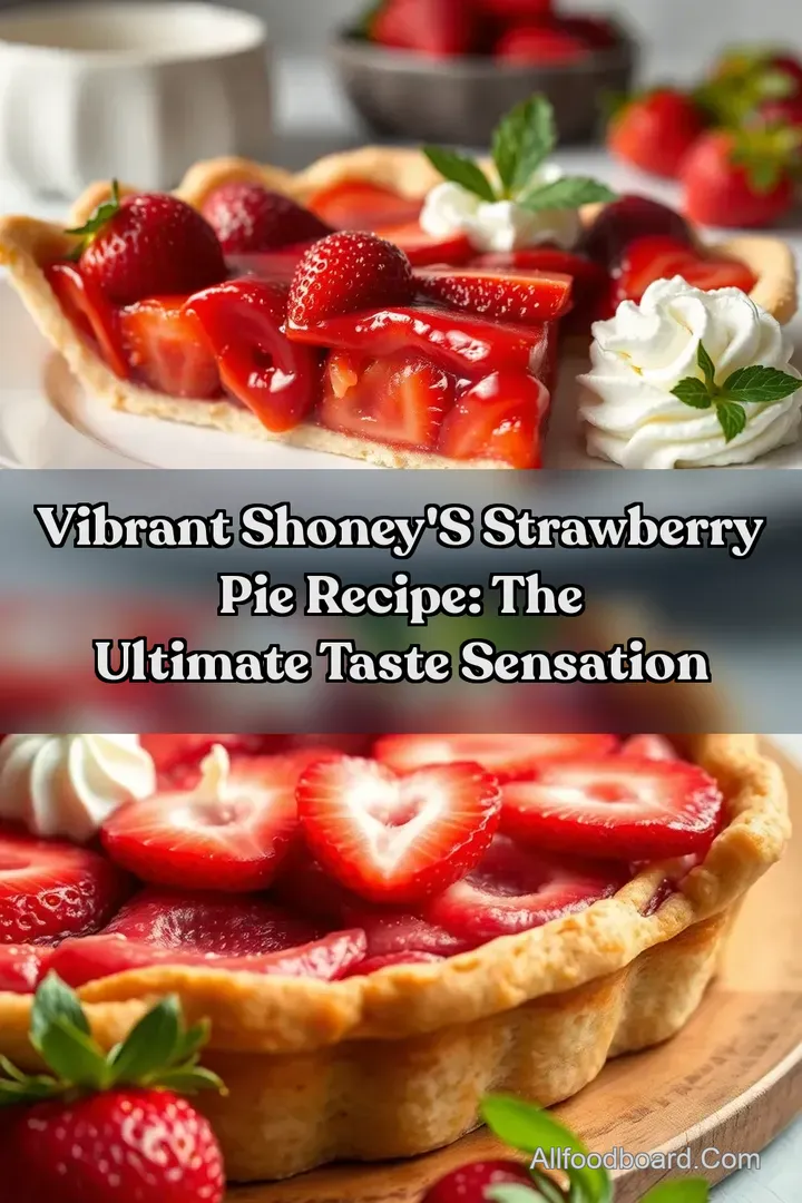 Vibrant Shoney' s Strawberry Pie Recipe: The Ultimate Taste Sensation : PIN FOR LATER Vibrant Shoney' s Strawberry Pie Recipe: The Ultimate Taste Sensation