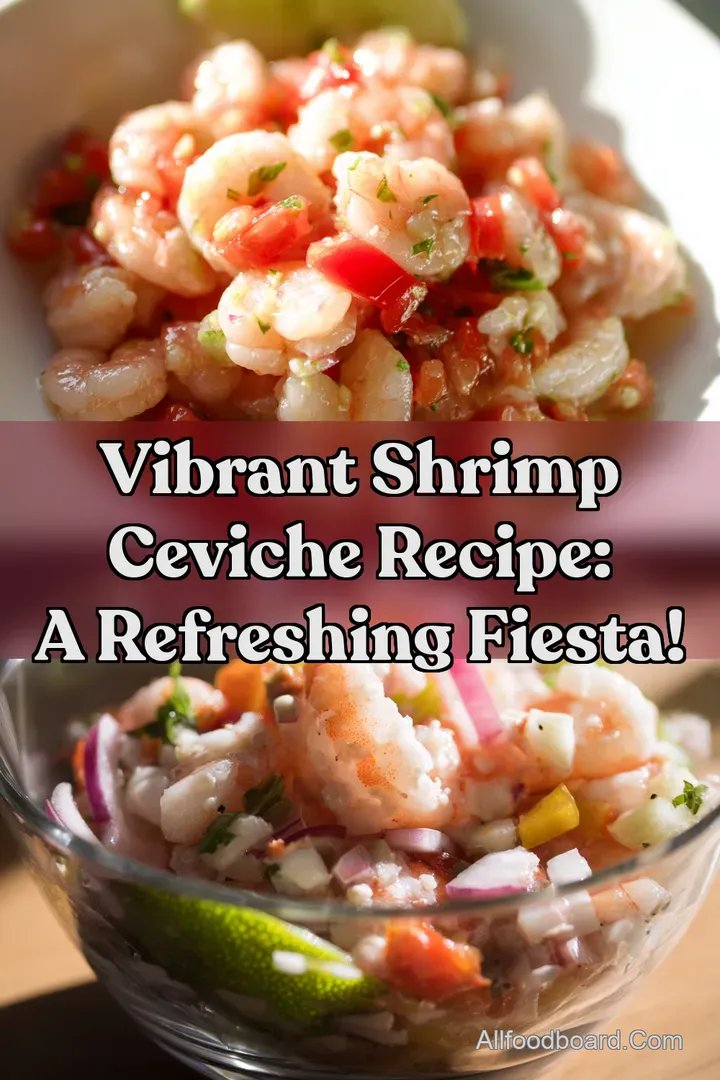 Vibrant Shrimp Ceviche Recipe: A Refreshing Fiesta! : PIN FOR LATER Vibrant Shrimp Ceviche Recipe: A Refreshing Fiesta!