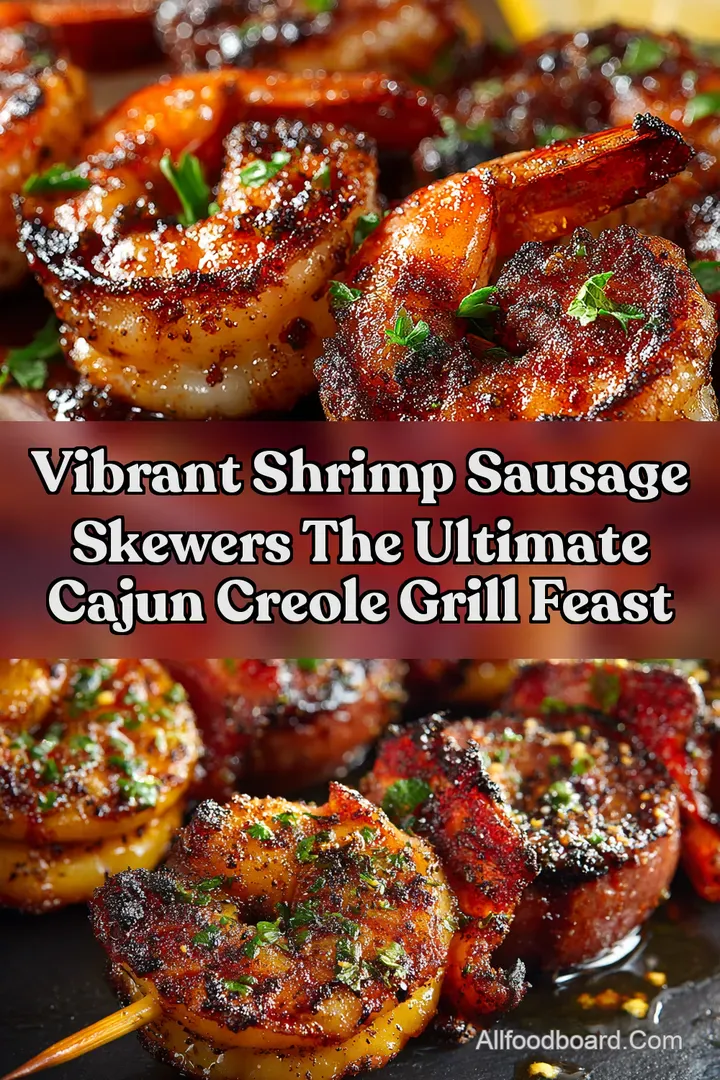 Vibrant Shrimp Sausage Skewers The Ultimate Cajun Creole Grill Feast
