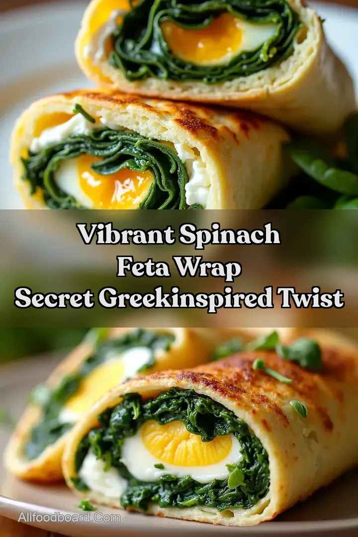Vibrant Spinach Feta Wrap Secret GreekInspired Twist