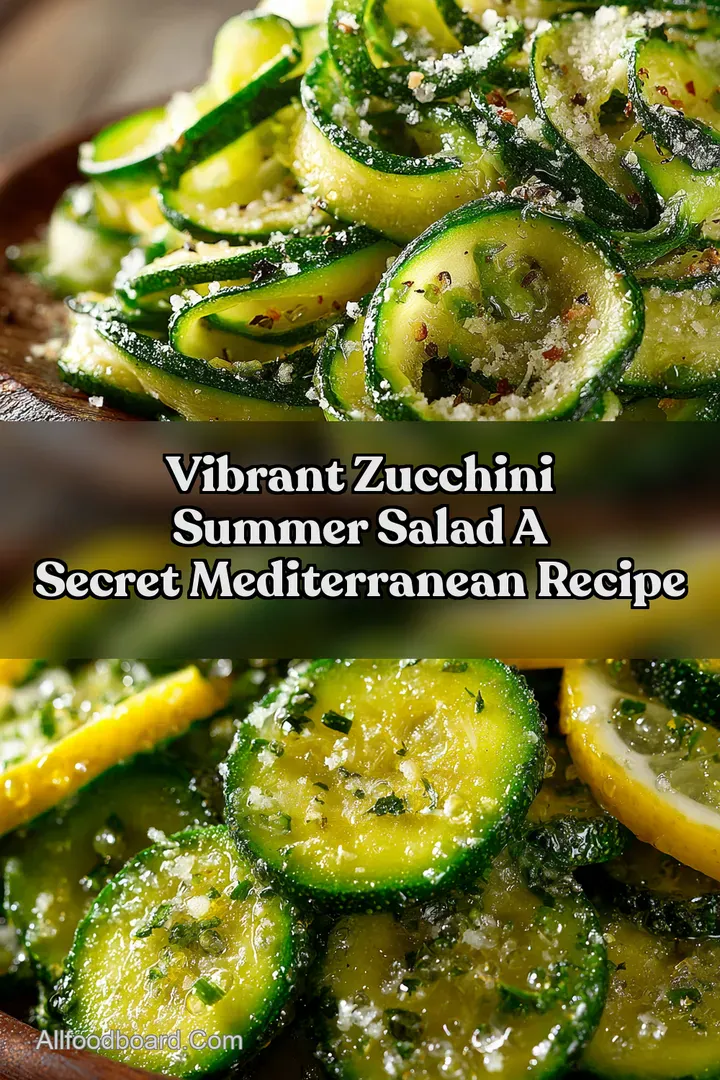 Vibrant Zucchini Summer Salad A Secret Mediterranean Recipe