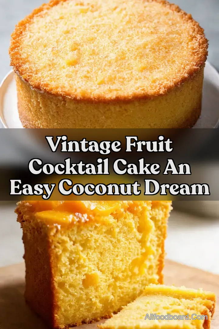 Vintage Fruit Cocktail Cake An Easy Coconut Dream