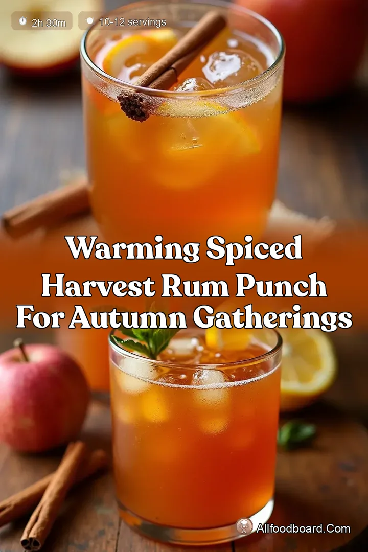 Warming Spiced Harvest Rum Punch for Autumn Gatherings : PIN FOR LATER Warming Spiced Harvest Rum Punch for Autumn Gatherings