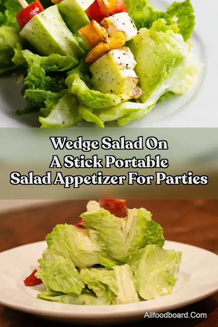 Wedge Salad on a Stick Portable Salad Appetizer for Parties