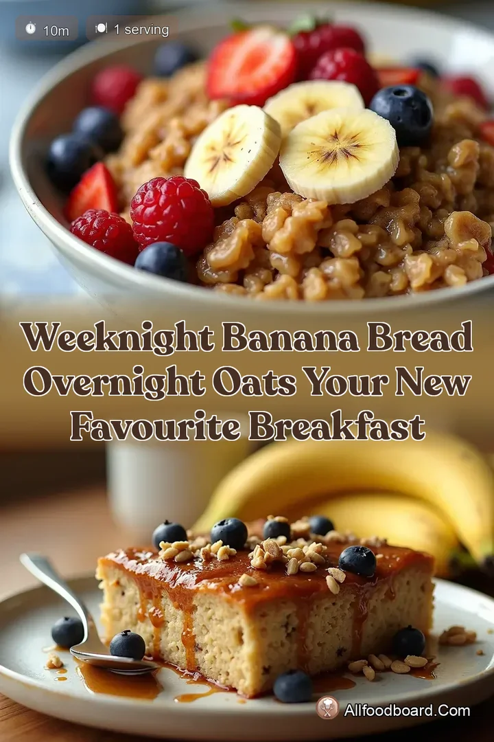 Weeknight Banana Bread Overnight Oats Your New Favourite Breakfast