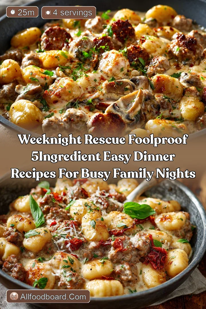 Weeknight Rescue Foolproof 5Ingredient Easy Dinner Recipes for Busy Family Nights