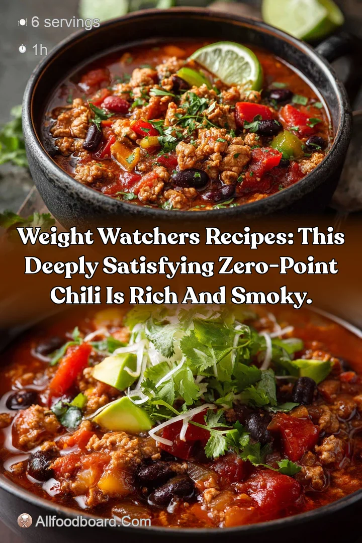 Weight Watchers Recipes: This deeply satisfying zero-point chili is rich and smoky.