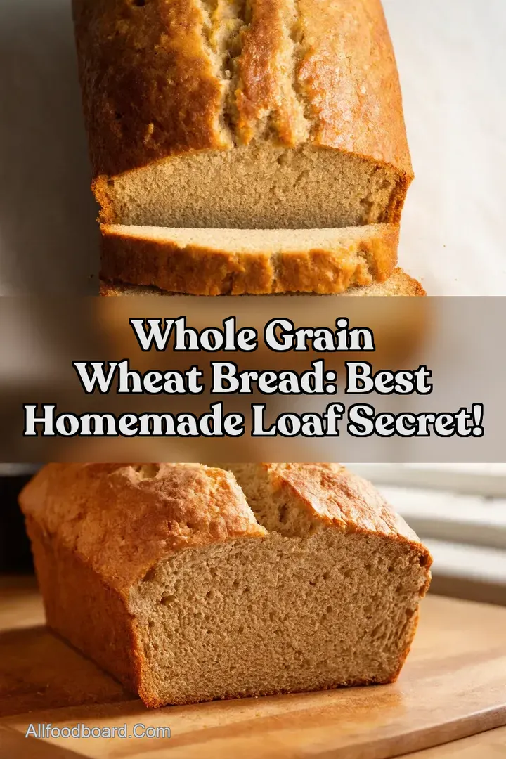 Whole Grain Wheat Bread: Best Homemade Loaf Secret! : PIN FOR LATER Whole Grain Wheat Bread: Best Homemade Loaf Secret!