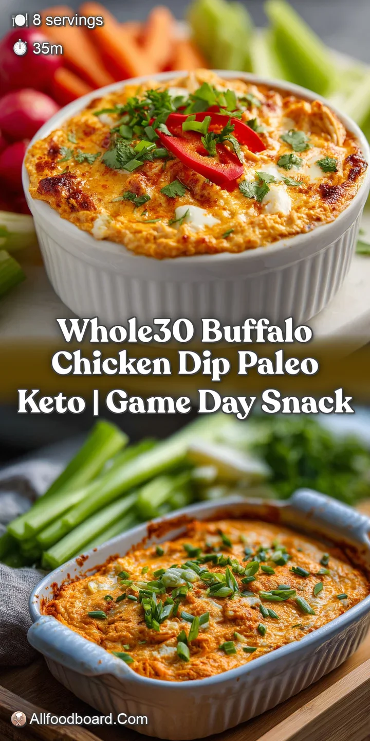 Close-up reveals a smooth and tangy chicken dip, dotted with herbs and spices, inviting you to dig right in with vegetables.