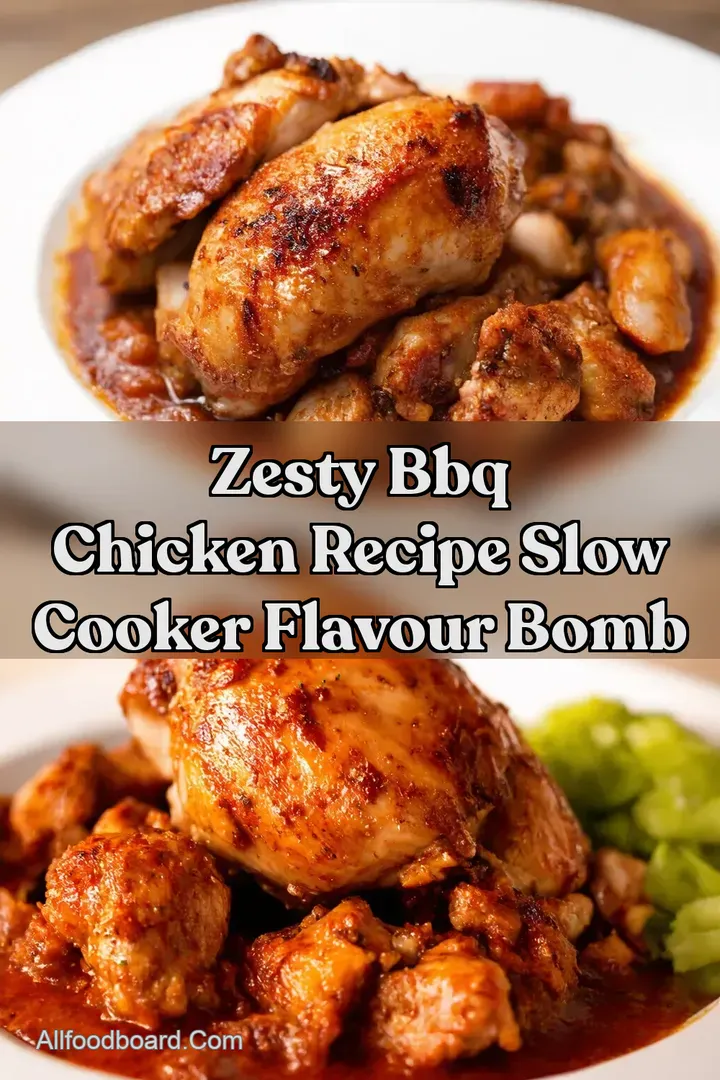Zesty BBQ Chicken Recipe Slow Cooker Flavour Bomb