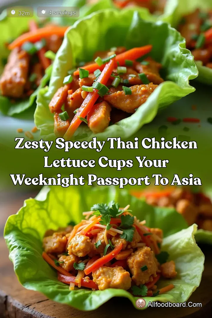 Zesty Speedy Thai Chicken Lettuce Cups Your Weeknight Passport to Asia