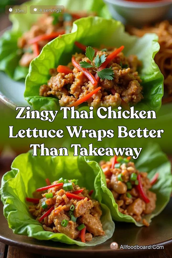 Zingy Thai Chicken Lettuce Wraps Better Than Takeaway : PIN FOR LATER Zingy Thai Chicken Lettuce Wraps Better Than Takeaway