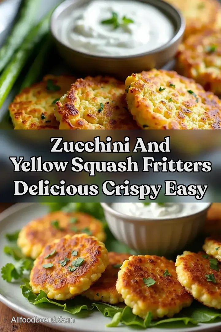 Zucchini And Yellow Squash Fritters Delicious Crispy Easy