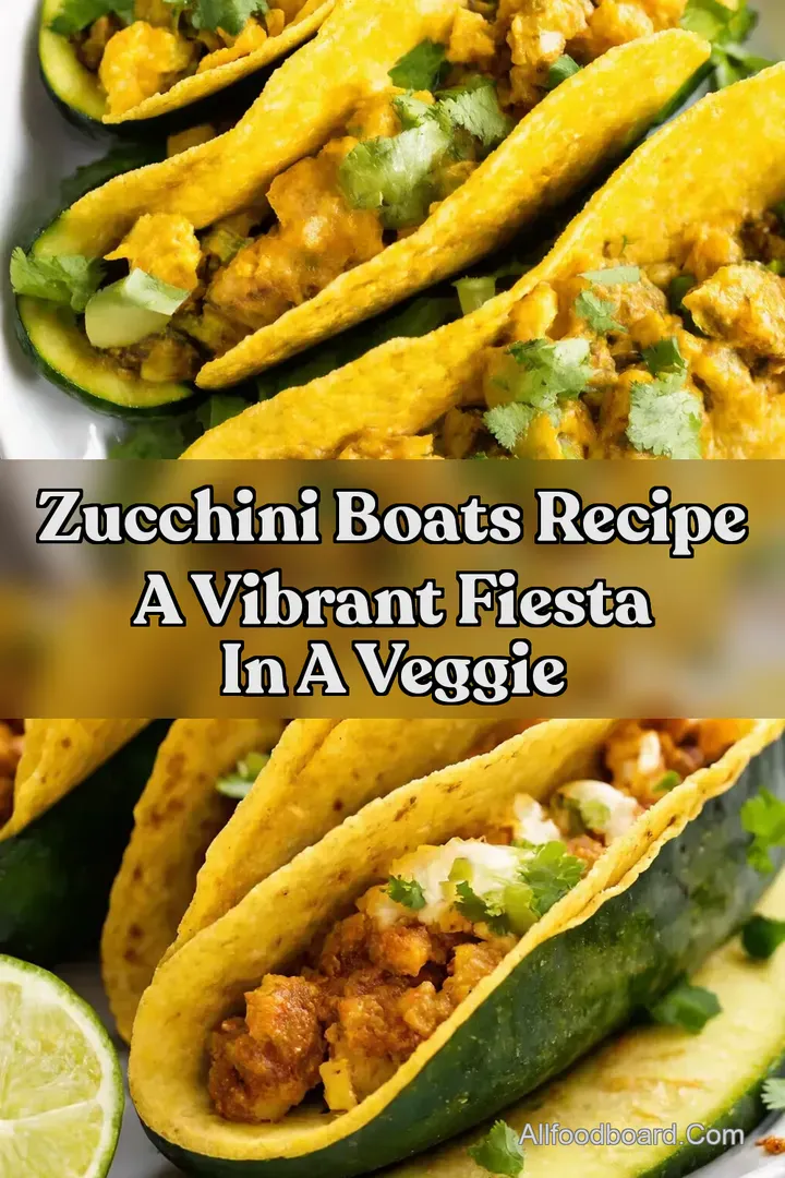 Zucchini Boats Recipe A Vibrant Fiesta in a Veggie : PIN FOR LATER Zucchini Boats Recipe A Vibrant Fiesta in a Veggie