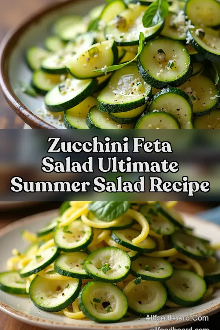Zucchini Feta Salad Ultimate Summer Salad Recipe : PIN FOR LATER Zucchini Feta Salad Ultimate Summer Salad Recipe