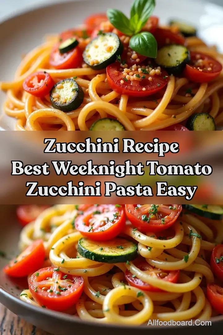 Zucchini Recipe Best Weeknight Tomato Zucchini Pasta Easy