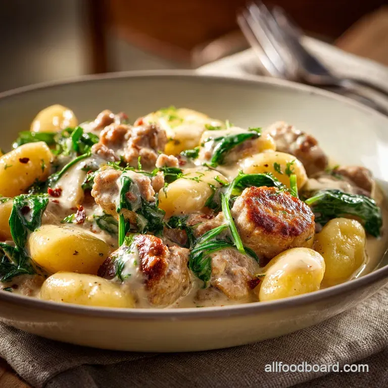 The Italian Job FiveStar 5Ingredient Creamy Sausage Gnocchi